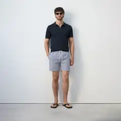 MANGO - Bañador seersucker Rayas Hombre