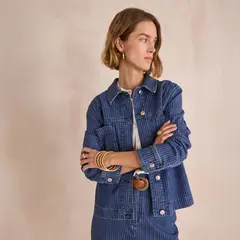 MAISON 123 - Casaca Denim Mujer