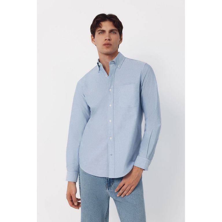 Camisa 100% Algodón Regular fit Hombre