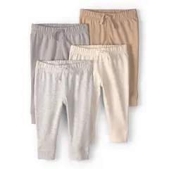 CARTERS - Pantalón Bebé Niño Niña Pack X4 Algodón