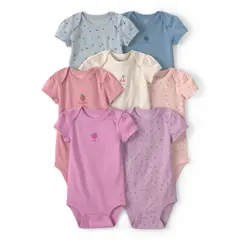 CARTERS - Body Bebé Niña Pack X7 Algodón