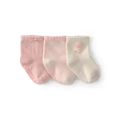 CARTERS - Medias Bebé Niña Pack X3 Algodón