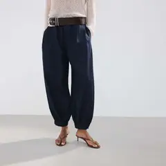 MANGO - Jean Balloon Tiro Medio Mujer