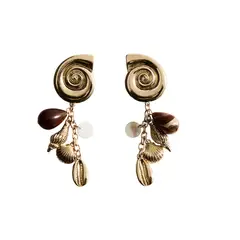 MANGO - Aretes Largos Colgantes Mujer