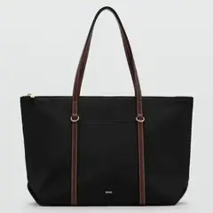 MANGO - Bolso Tote Cobalt