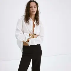 MANGO - Pantalón Recto Mujer