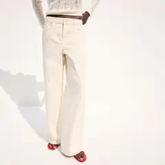 MANGO - Jean Straight Tiro Medio Mujer