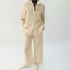 MANGO - Pantalón Straight Tiro Medio Mujer