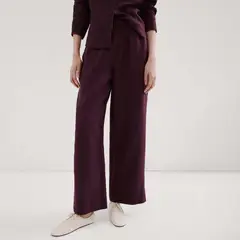 MANGO - Pantalón Straight Tiro Medio Mujer