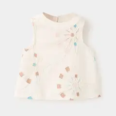 MANGO KIDS - Blusa Bebé Niña Algodón Bordado