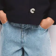 MANGO KIDS - Short Bebé Niña Denim