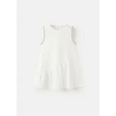 MANGO KIDS - Vestido Niña Algodón Trenzado
