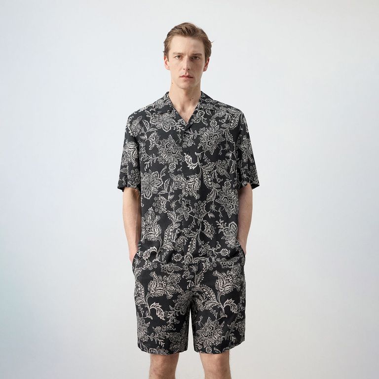 Camisa Regular Fit Estampado Hombre