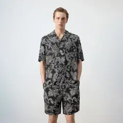 MANGO - Camisa Regular Fit Estampado Hombre