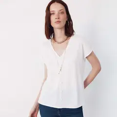 CORTEFIEL - Polo Manga Corta Mujer