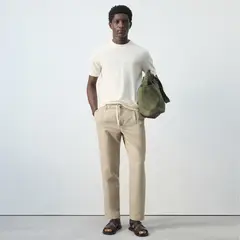 MANGO - Pantalón Slim Cropped Hombre