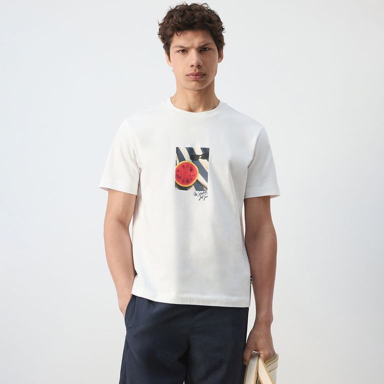 Polo Estampado 100% Algodón Hombre