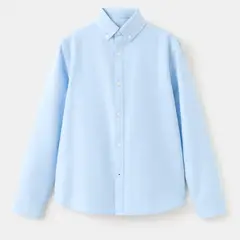 MANGO KIDS - Camisa Niño Manga Larga Algodón