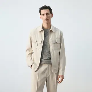 MANGO - Casaca Modal Regular fit Hombre