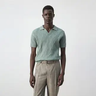 MANGO - Polo 100% Algodón Hombre