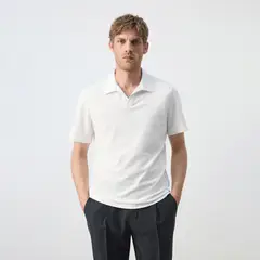 MANGO - Polo Slim Pique Hombre