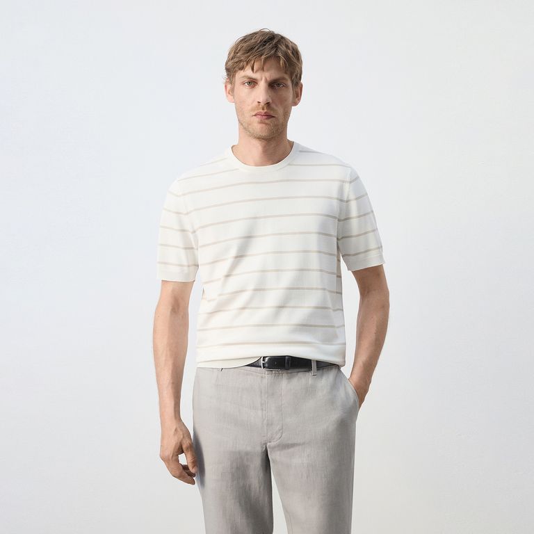 Polo Rayas Slim fit Hombre