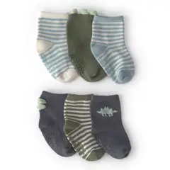 CARTERS - Media Bebé Niño Pack X6 Algodón
