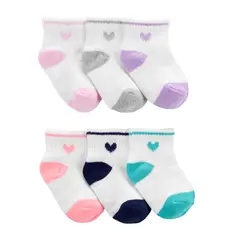 CARTERS - Media Niña Pack X6 Algodón
