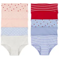 CARTERS - Calzones Niña Pack X10 Algodón