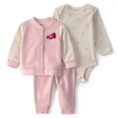 CARTER'S - Conjunto 3 Piezas Bebé Niña 100% Algodón Carters