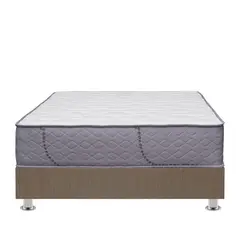 FORLI - Cama Americana Capella Queen + 2 Almohadas + Protector