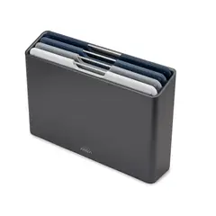 CRATE & BARREL - Set de 4 Tablas de Picar Folio Grafito Mediano JOSEPH JOSEPH