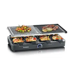 CRATE & BARREL - Parrilla Raclette con Piedra Natural SEVERIN