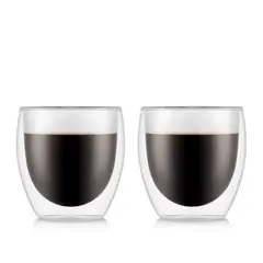CRATE & BARREL - Set de 2 Vasos Termicos Pavina 8Oz BODUM