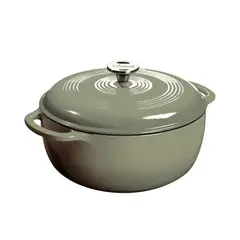 CRATE & BARREL - Olla Esmaltada Desert Sage LODGE
