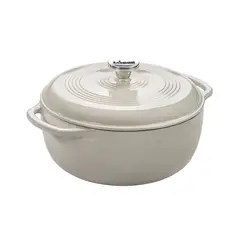 CRATE & BARREL - Olla Esmaltada Blanca LODGE