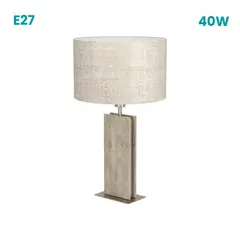 CRATE & BARREL - Lámpara De Mesa Belesar Natural Eglo