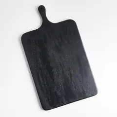 CRATE & BARREL - Tabla De Servir Tondo De Madera Ebonizada