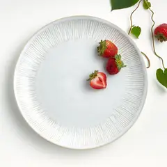 CRATE & BARREL - Plato De Fondo Dover Blanco