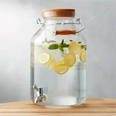 CRATE & BARREL - Dispensador de Bebidas de Acrílico