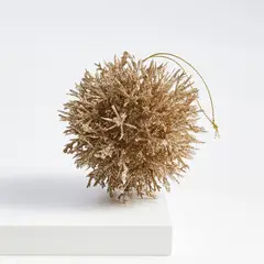 CRATE & BARREL - Adorno Navideño de Racimo de Coral Gold