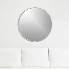 CRATE & BARREL - Espejo de Pared Redondo Edge 91cm