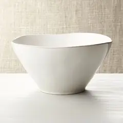 CRATE & BARREL - Bowl para Servir Marin Pequeño Blanco