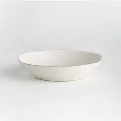 CRATE & BARREL - Bowl Bajo para Pastas Marin Blanco
