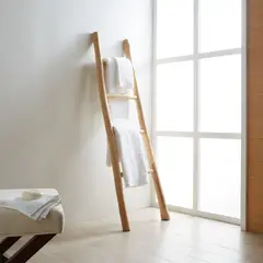 CRATE & BARREL - Escalera de Rama de Teca Natural