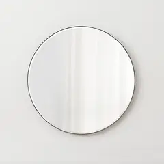 CRATE & BARREL - Espejo de Pared Redondo Edge 76cm