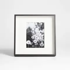 CRATE & BARREL - Marco De Foto Negro Cepillado 27cm