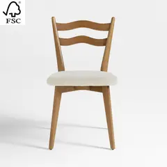 CRATE & BARREL - SILLA DE COMEDOR HAZEL MARRON