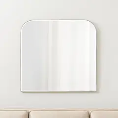 CRATE & BARREL - Espejo de Pared en Arco Edge de Latón
