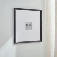 CRATE & BARREL - Marco para Fotos de Pared Icon 13x13 Negro
